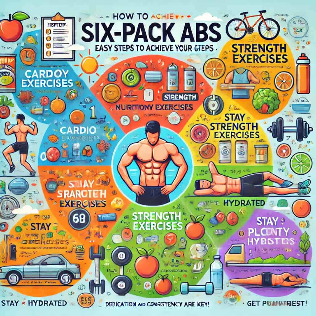 how to Six Pack abs in easy steps -6 ప్యాక్ అబ్స్ సాధించేందుకు సరళమైన మార్గాలు